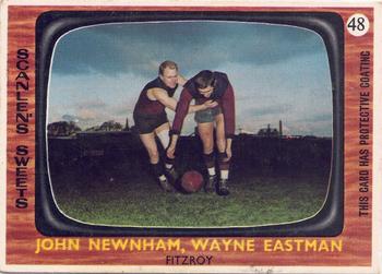 1967 Scanlens VFL #48 John Newnham / Wayne Eastman Front